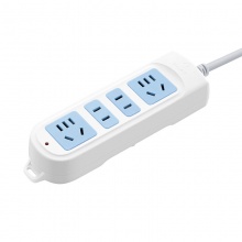 公牛延長(zhǎng)線插座GN-101全長(zhǎng)4米(袋) 排插/插線板/插排/接線板/拖線板 4位無(wú)開(kāi)關(guān)