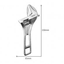 得力(deli)大開口扳手150mm(銀)DL120150