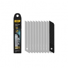 得力(deli) DL-DP09B鋒利型美工刀片厚0.45(9白1黑)