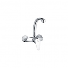 歐寶斯(OBUSE) 金字塔銅鍍鉻雙聯(lián)冷熱菜盆龍頭JZT-669