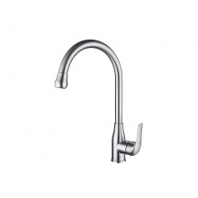 歐寶斯(OBUSE) 金字塔不銹鋼單把冷熱菜盆龍頭 (304鏡光)JZT-75007