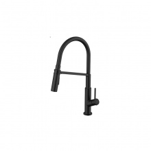 歐寶斯(OBUSE) 金字塔銅鍍黑色加黑色活動硅膠冷熱菜盆龍頭OBS-80704B