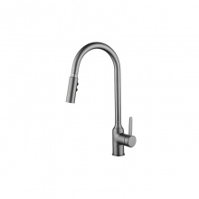 歐寶斯(OBUSE) 金字塔銅鍍槍灰色單把冷熱抽拉菜盆龍頭JZT-68505Q