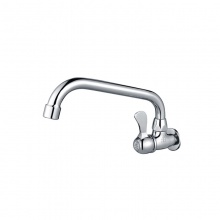 歐寶斯(OBUSE) 金字塔銅鍍鉻撥手橫式低18管250MM單冷菜盆龍頭JZT-E75(25cm)