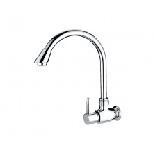 歐寶斯(OBUSE) 金字塔銅鍍鉻橫式單冷菜盆龍頭JZT-728A