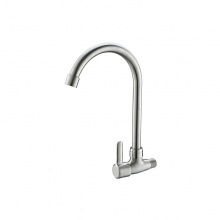 歐寶斯(OBUSE) 金字塔304不銹鋼拉絲橫式大彎菜盆龍頭JZT-70005