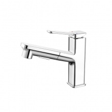 歐寶斯(OBUSE) 金字塔冷熱抽拉面盆龍頭(銅鍍鉻)JZT-68521