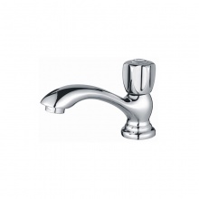 歐寶斯(OBUSE) 金字塔銅鍍鉻單冷手輪洗手盆龍頭JZT-E78