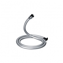 歐寶斯(OBUSE) 銀灰管 銀灰色膠花灑管 360度旋轉(zhuǎn)淋浴管2米