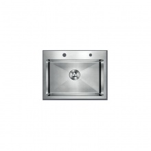 歐寶斯(OBUSE) 金字塔304不銹鋼拉絲手工單盆(含去水配件、配瀝水籃)OBS-1801