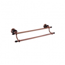 歐寶斯(OBUSE) 銅鍍玫瑰金色雙桿毛巾架OBS-977204