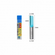東成修邊機(jī)刀頭直刀帶軸承刀圓底刀V型刀東城銑刀木工開槽雕刻刀 直刀(柄x頭12.7x12.7mm)