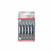 博世(Bosch)曲線鋸條木材切割系列軟木硬木等鋸條快速切割 T144D(5支)木材切割快速型