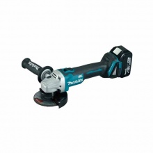 牧田(MAKITA)115mm/18V充電角磨機(jī)鋰電多功能打磨拋光機(jī)DGA454RME(4.0Ah兩電一充)