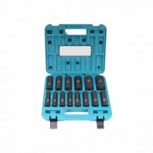 牧田(MAKITA)電動(dòng)扳手套筒套裝工業(yè)級碳鋼加長套筒1/2寸加長套筒14件套B-52308