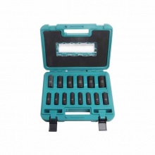 牧田(MAKITA)電動(dòng)扳手套筒套裝工業(yè)級(jí)碳鋼加長(zhǎng)套筒3/8寸長(zhǎng)套筒14件套B-55550