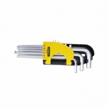 史丹利(STANLEY)9件套公制球頭內(nèi)六角扳手1.5-10mm STMT94162-8-23