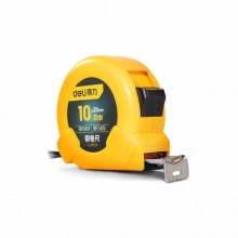  得力工具 鋼卷尺10mx25mm(黃)DL281025