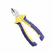 長城精工Cr-V歐式精拋雙色套塑柄斜嘴鉗6英寸斜口鉗160mm斜嘴鉗（6