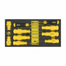 史丹利(STANLEY)EVA工具托組套-10件螺絲刀 90-033-23