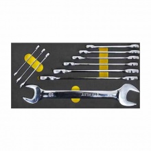 史丹利(STANLEY)EVA工具托組套-10件雙開口扳手 90-034-23