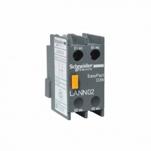 施耐德電氣EasyPact接觸器輔助觸點(diǎn)模塊LANN02N 2NC觸點(diǎn)正面安裝適配LC1N系列接觸器
