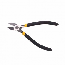 得力(deli)DL2706防滑水口鉗水口剪電子剪塑料鉗斜口鉗 6英寸沾塑手柄水口鉗