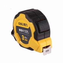得力(deli)鋼卷尺3mx16mm自鎖包膠(黃)DL3795