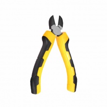 得力(deli)德式斜嘴鉗手柄PVC包膠斷線鉗6英寸 DL2206