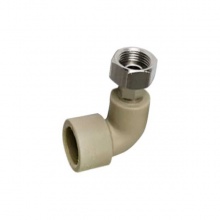 聯(lián)塑灰色PPR水管活接彎頭25×1/2