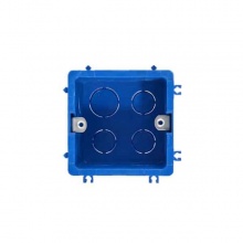 聯(lián)塑紅藍(lán)家裝線管拼裝底合帶金屬片81*50 藍(lán)色