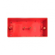 聯(lián)塑紅藍家裝線管雙盒底盒164*77*50 紅色