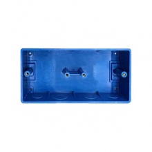 聯(lián)塑紅藍(lán)家裝線管雙盒底盒164*77*38 藍(lán)色