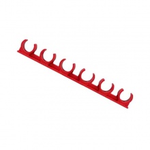 聯(lián)塑紅藍(lán)家裝PVC線管排式管卡25(6位)紅色