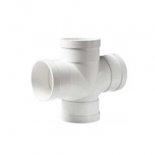 聯(lián)塑PVC排水管順?biāo)耐?平面等徑四通)50