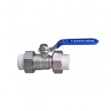 聯(lián)塑白色PPR水管雙活接球閥II(承口)32