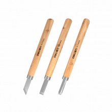 得力(deli) 木柄雕刻刀(黃)3件套 DL359003