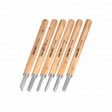 得力(deli) 木柄雕刻刀(黃)6件套 DL359006