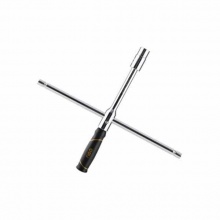 得力(deli) 組合十字輪胎扳手(銀) DQ62001