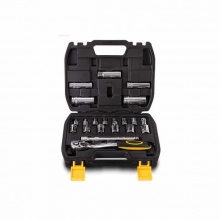 得力(deli) 21件10mm系列套筒組套(黑) DL1021T