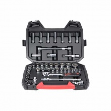 得力(deli) 46件12.5mm系列公英制套筒組套(紅) DQ01046