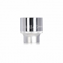 得力(deli) 19mm系列十二角重型套筒(銀) DQ4534