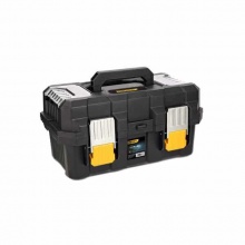 得力(deli) 加強折疊工具箱三層 加厚型工具箱PP塑料收納箱 DL432521