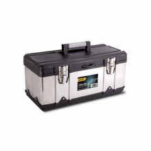 得力(deli) 不銹鋼工具箱(黑)收納箱 DL432717