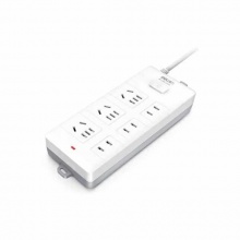 得力(deli) 延長線插座3+3組合 T823330