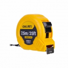 得力(deli) 尺公英制(黃) 鋼卷尺 DL9075Y