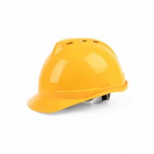 得力(deli) PE安全帽卡扣式(黃) DL525021